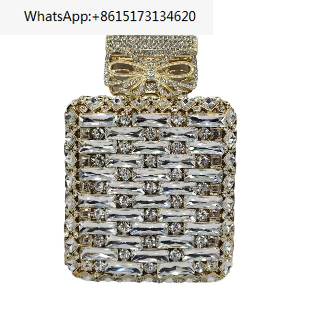 

Perfume bottle with diamonds, clutch, European and American celebrities, banquets, crystals,