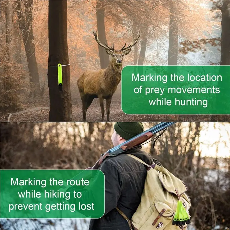 a92z-36-marcadores-reflectantes-de-doble-cara-para-arboles-cinta-de-marcacion-de-senderos-clavijas-de-marcacion-con-clips