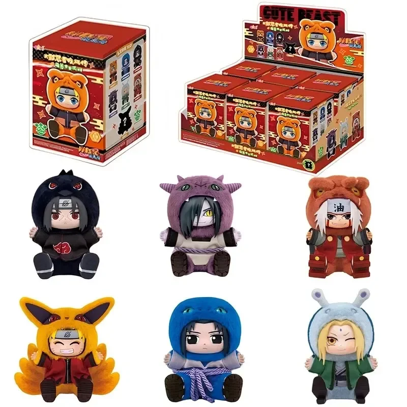 

NEW Naruto's Wind Cute Beast Party Series Blind Box Trendy Toy Figure Plush Doll Ornaments Birthday Gift