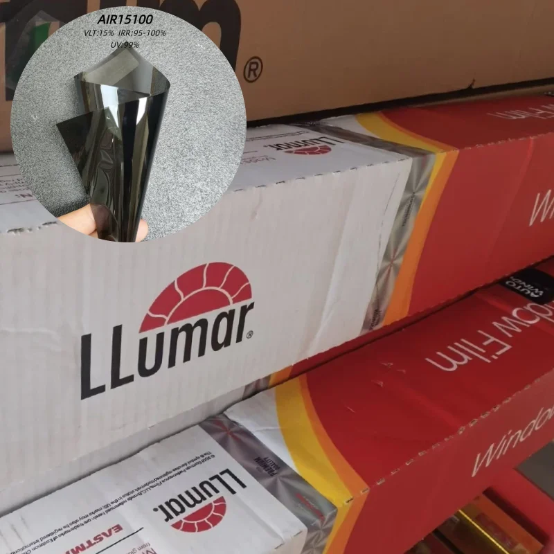 

Llumar PET Static-Free Window Film: 99% UV Block,99.9% Heat Absorption, 15% VLT – Anti-Dust & Easy Cleaning Heat Insulation Film
