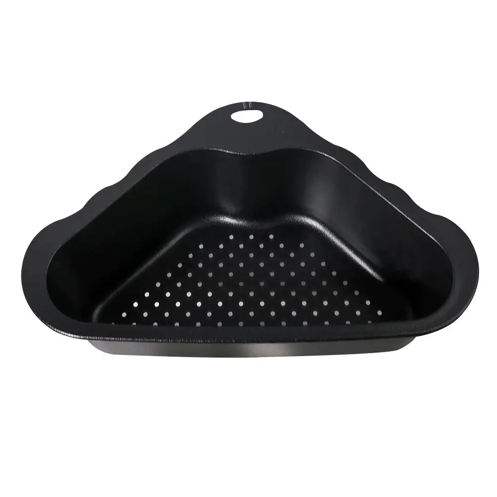 Triangle Shape Sink Corner Basket Stainless Steel Kitchen Draining Rack Corner Strainer Storage for Home Kitchen Supplies