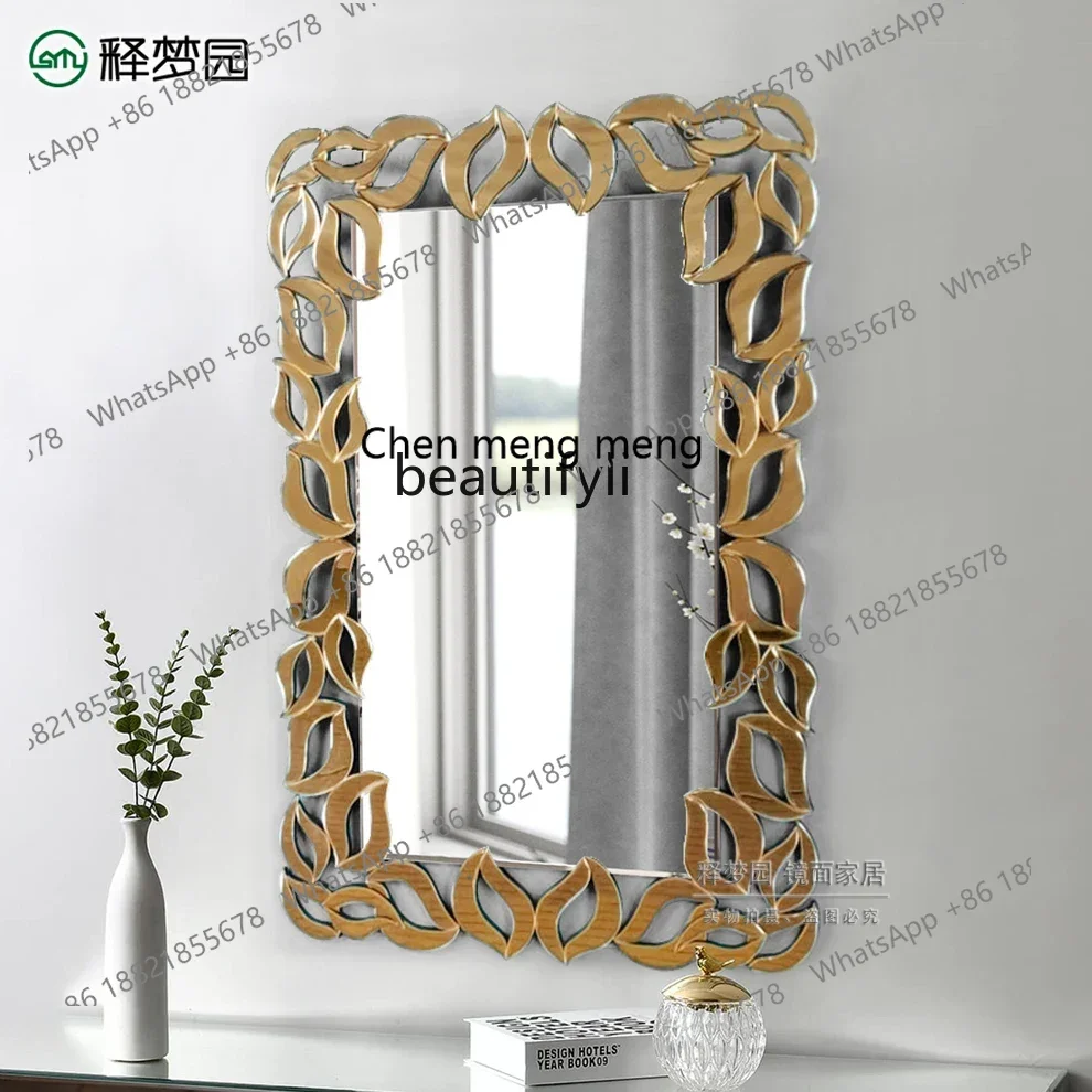 

B178 Personalized and creative entrance decorative mirror bathroom bathroom bathroom comb makeup mirror