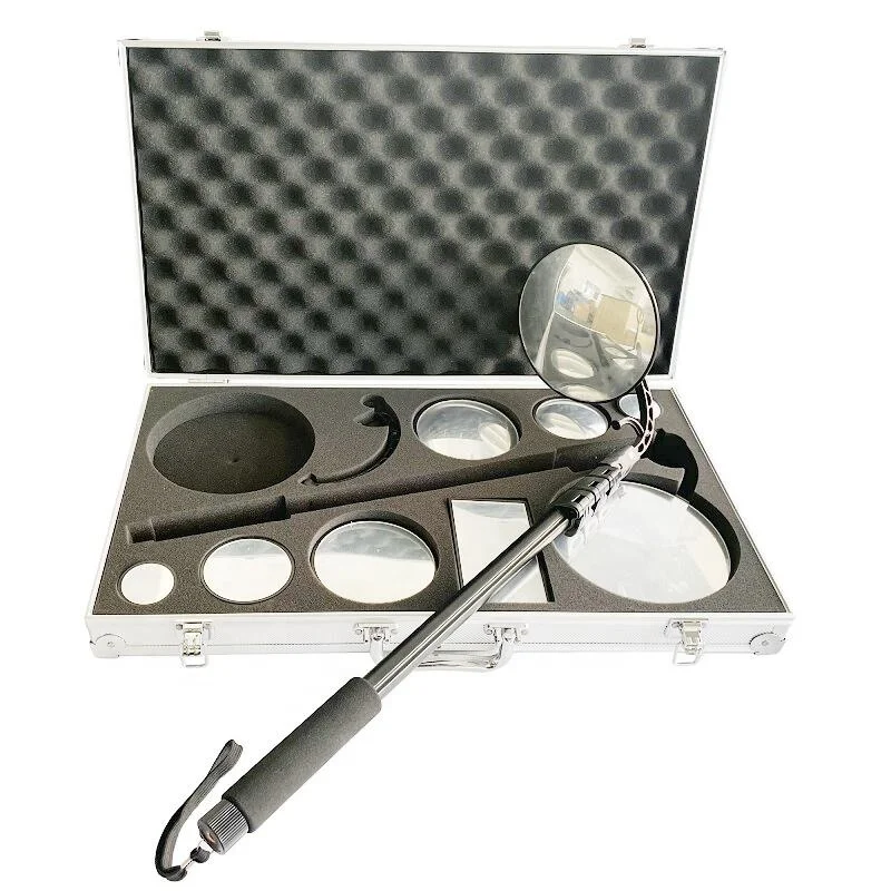 WELL-DAM MC Telescopic Under Vehicle Inspection Mirror with 160cm Aluminum Rods Durable 12-Month Warranty Water-Tight Case