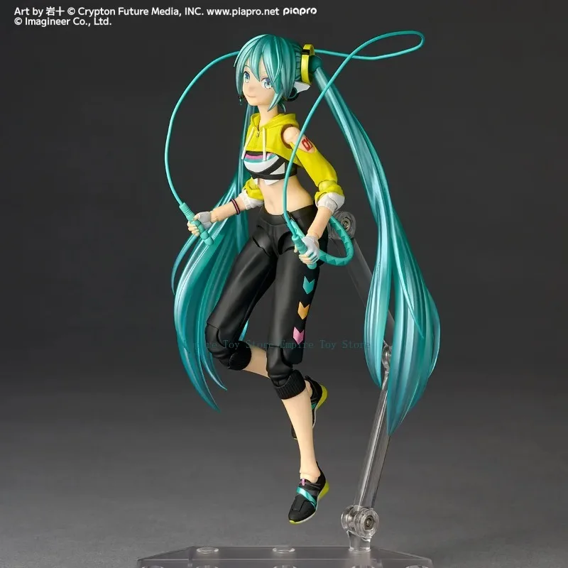 [In Stock] KAIYODO Revoltech Amazing Yamaguchi NR093 Hatsune Miku Fitness Boxing Ver. Anime Action Collection Model Figures