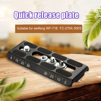 Metal Quick release plate Suitable for weifeng WF-718 FC-270A 500S tripod