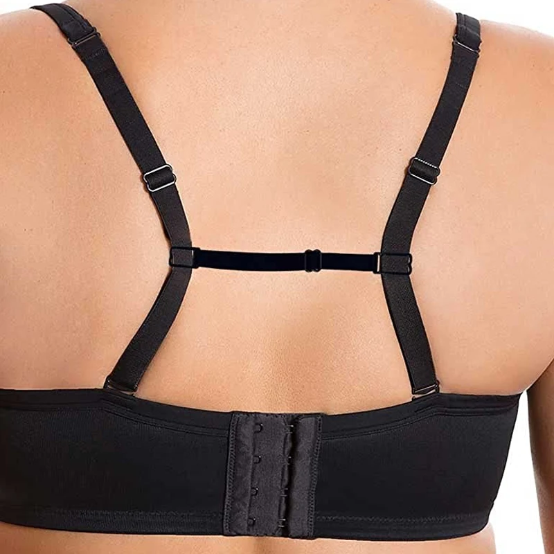 2Pcs Women Anti Slip Bra Strap Double-shoulder Holder Buckle Belt with Back Hasp All Match Invisible Elastic Strap Bra Accessory