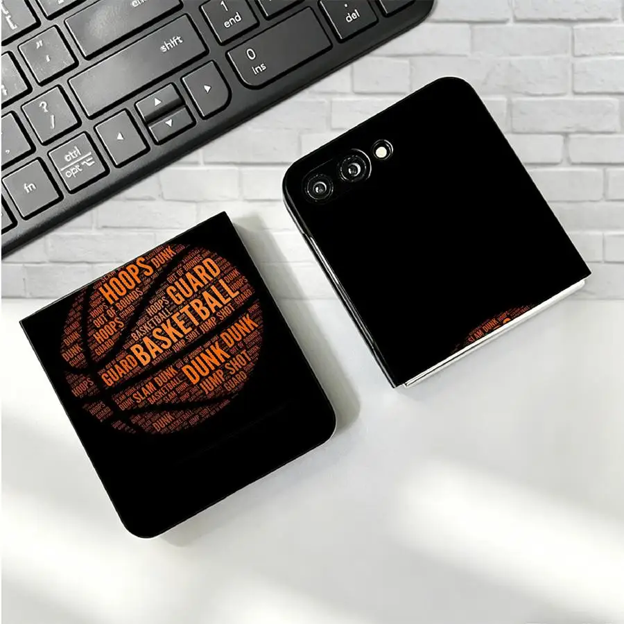 Phone Cover Case for Samsung Galaxy Z Fold 7 6 5 4 3 Z Flip 7 6 5 4 3 Basketball Numbers view 4