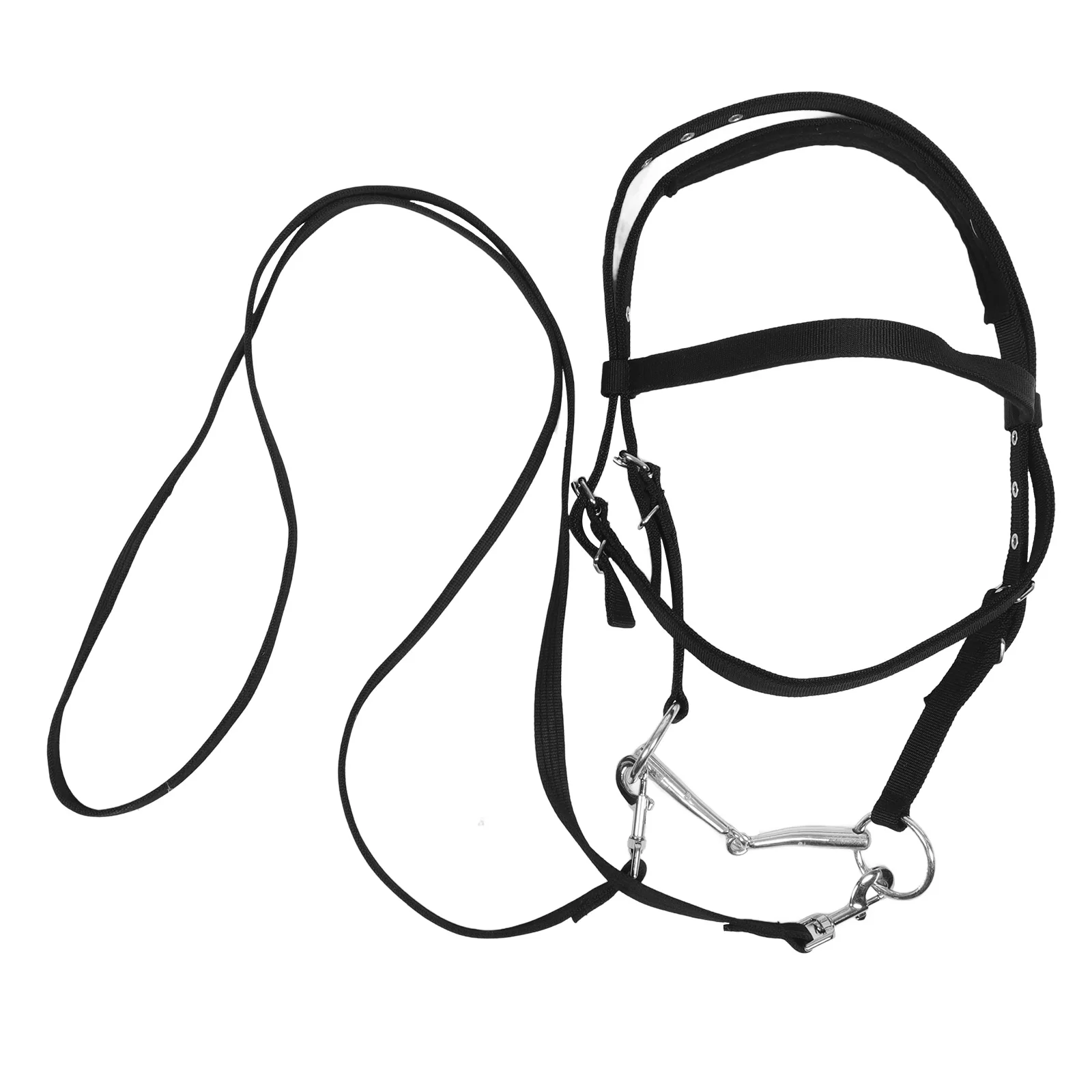 Corda de cavalo halter ajustável treinamento brida rédeas para cavalos pequenos durável náilon equestre equitação aderência ocidental estável
