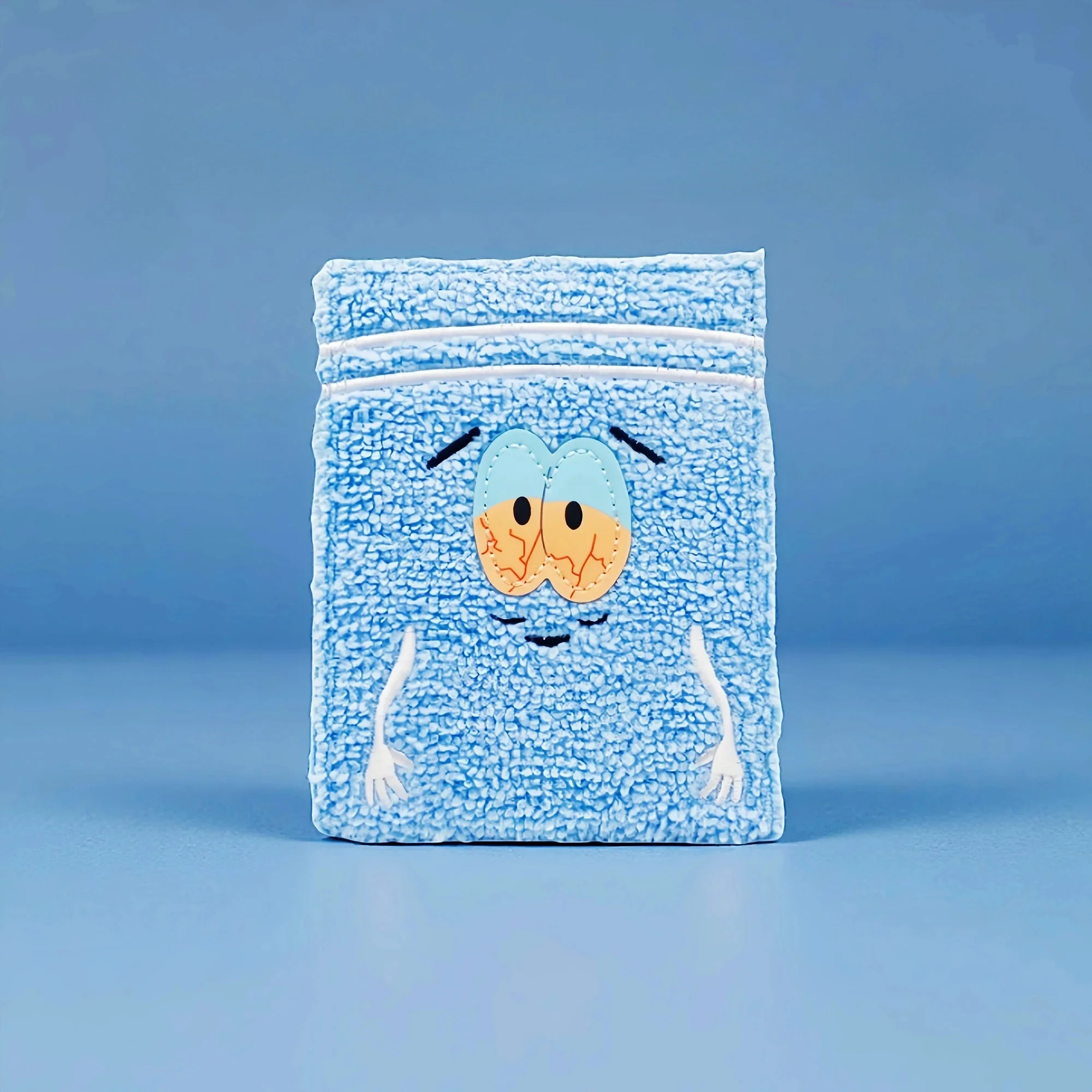 

Кошелек из махровой ткани с вышивкой в стиле аниме, дизайнерский персонализированный держатель для удостоверений личности