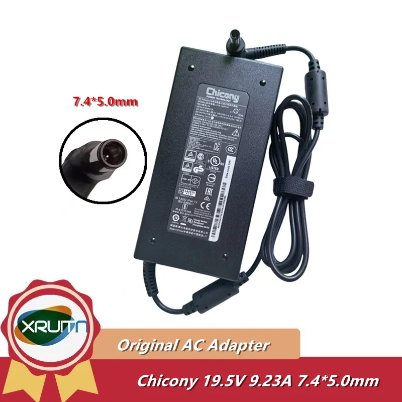 Chicony A15-180P1A 19,5 V 9.23A 180W cargador/adaptador de CA para ordenador portátil A180A012L para Msi GP75 GL73 MS-1GP5 LEOPARD 8RE GP73-8RE-287XFR