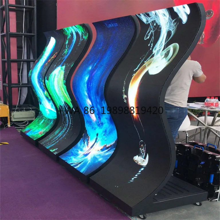 Indoor P1.875 Full-Color Soft Round Circle Display Flexible LED Screen for Digital Signage