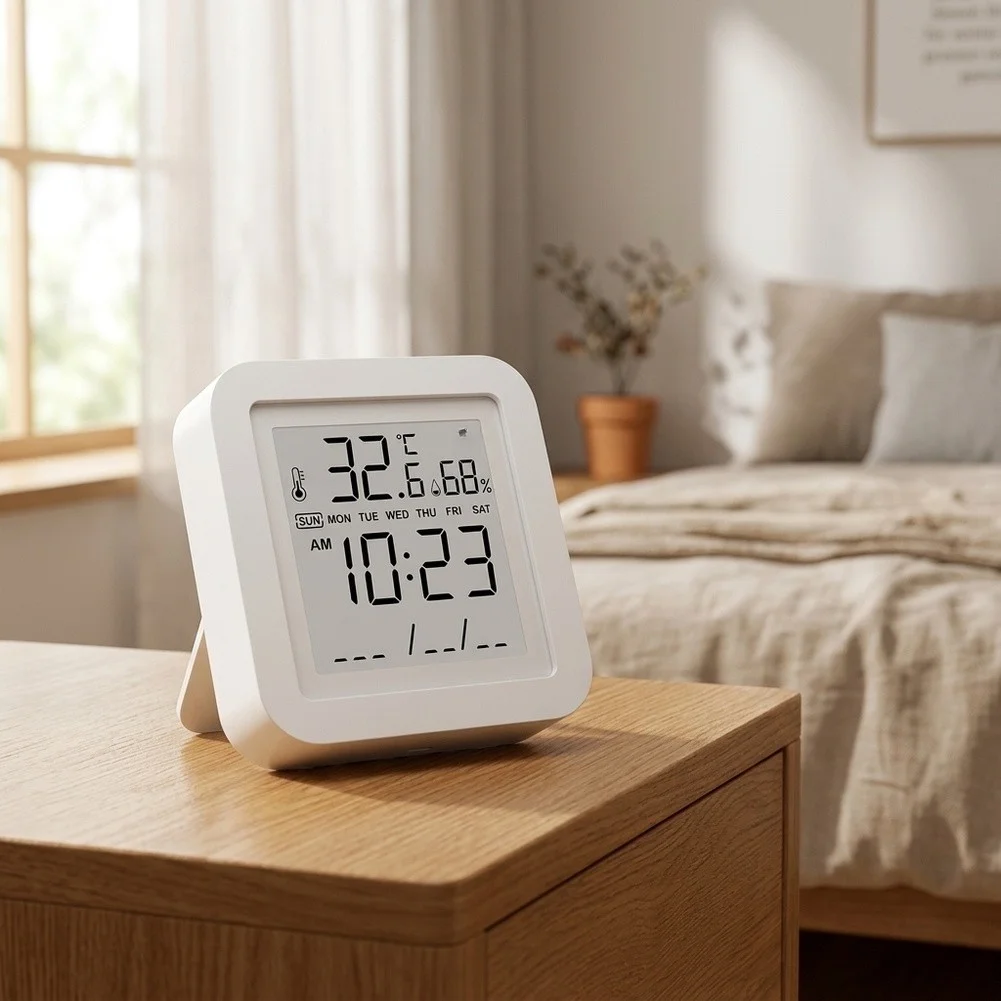 Indoor Air Detector WiFi Temperature Sensor For Indoor Comfort Wide Range Detection Real-time Data Alerts High Precision Reading