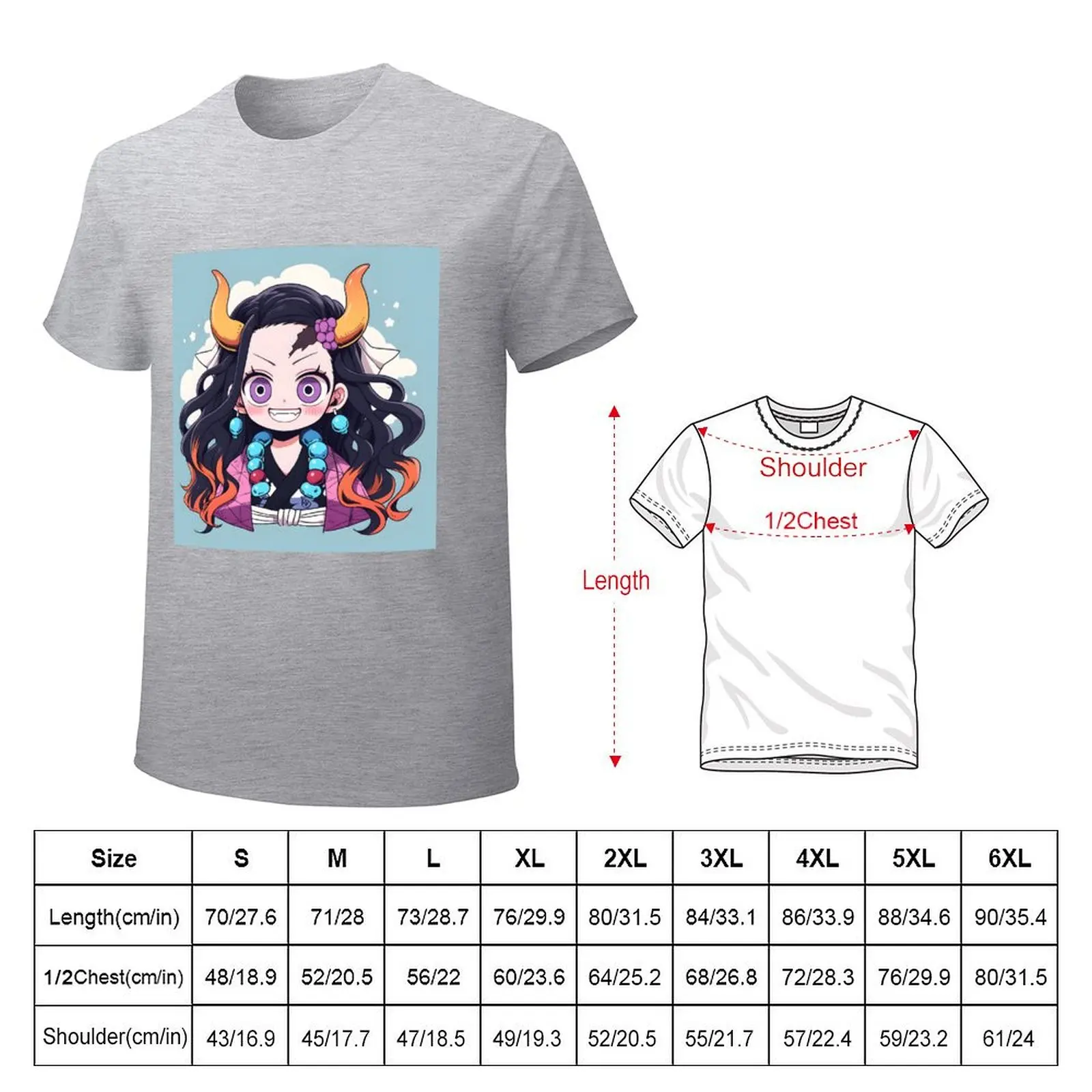 Yamato OP Cute Anime Girl – Chibi Style T-shirt plus sizes plus size tops funnys t shirts men