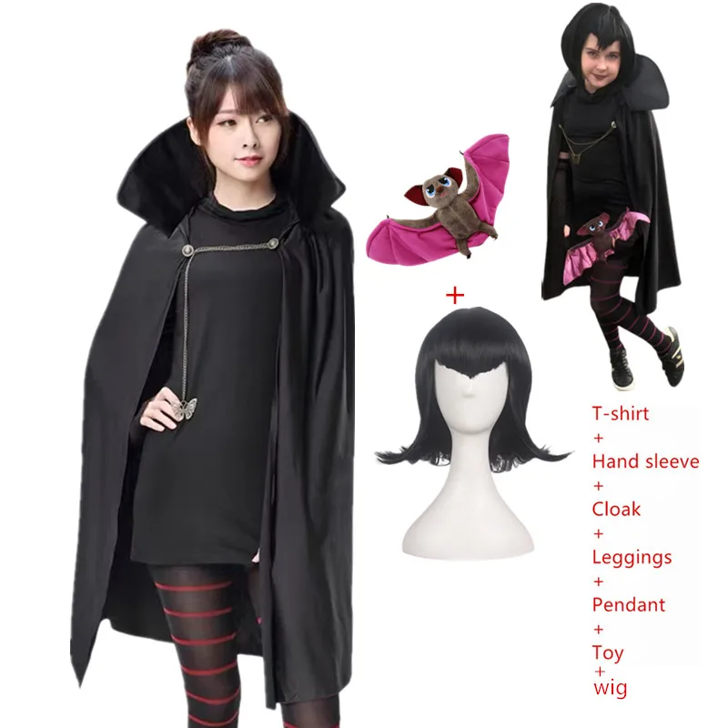 Mavis Christmas halloween costumes for girl Carnival Hotel T-Transylvaniaing Mavis Cosplay Fancy dress Vampire child adult women