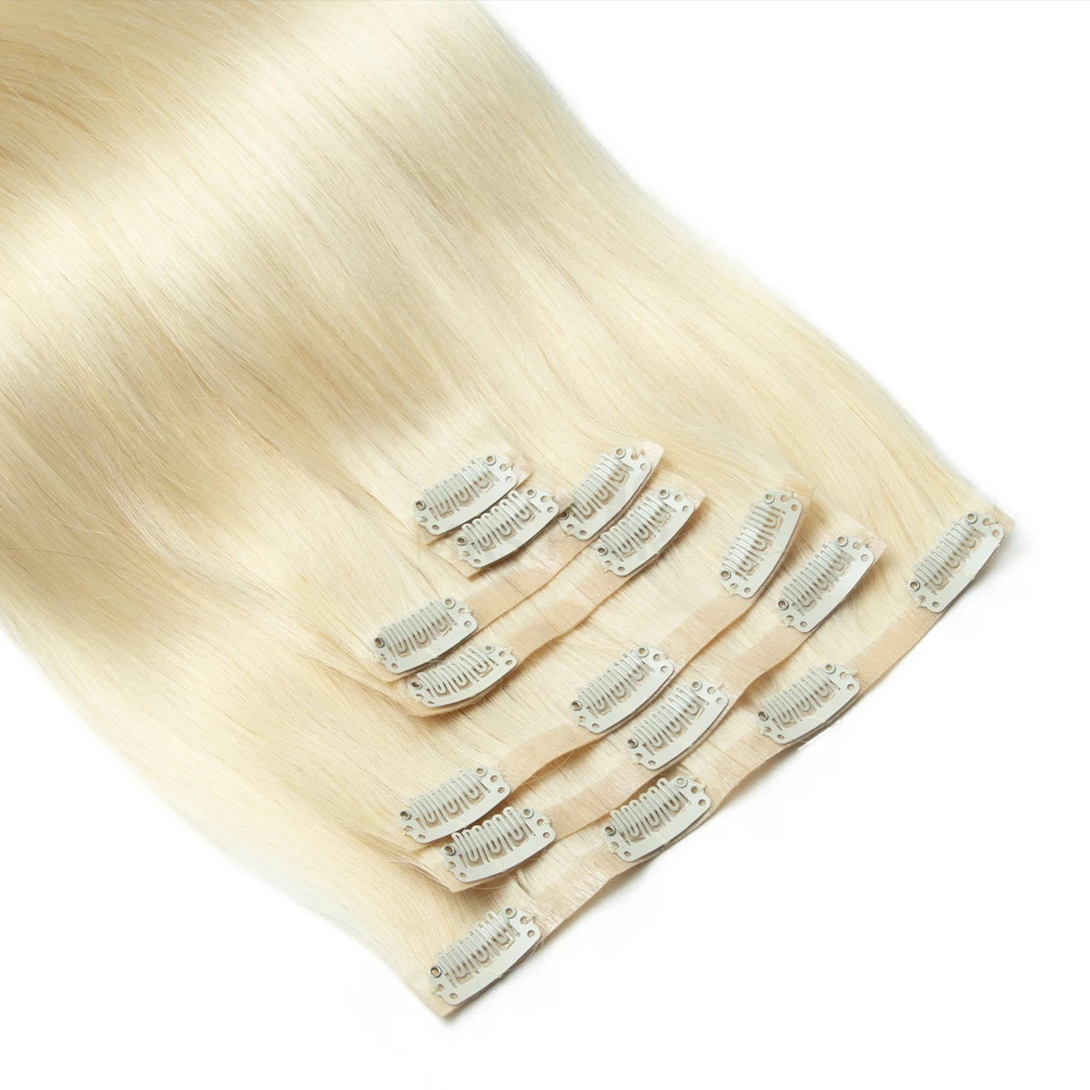 인비저블 PU 클립 인모 헤어 익스텐션 심리스 테이프 웨프트 리얼 & 소프트 테이프 웨프트 7개/세트 12-24인치 100g 120g 클립온 헤어