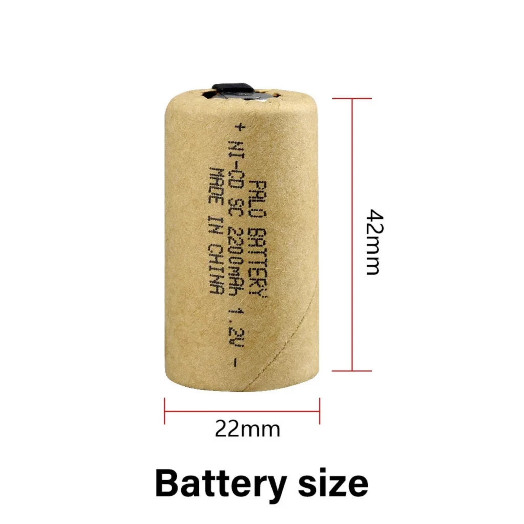 Destornillador eléctrico de 2-30 piezas, taladro eléctrico con baterías SC de 1,2 V, 2200mah, batería recargable Sub C ni-cd, herramienta eléctrica