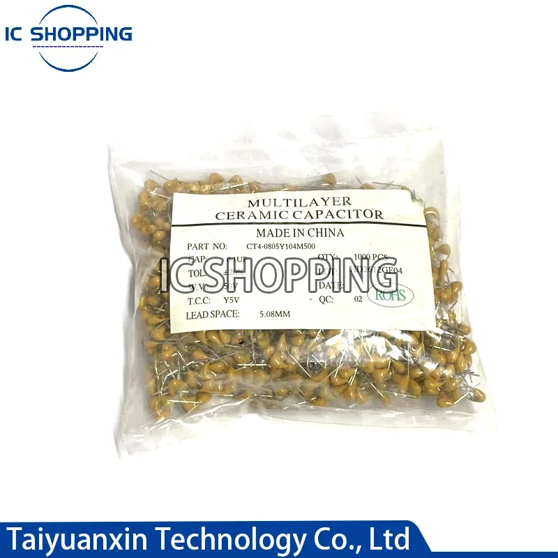 1000pcs 50V monolithic ceramic capacitor 10PF~10UF 33PF 220NF 1NF 4.7UF 1UF 100NF 330NF 0.1UF 102 103 104 105 106 471 473 335