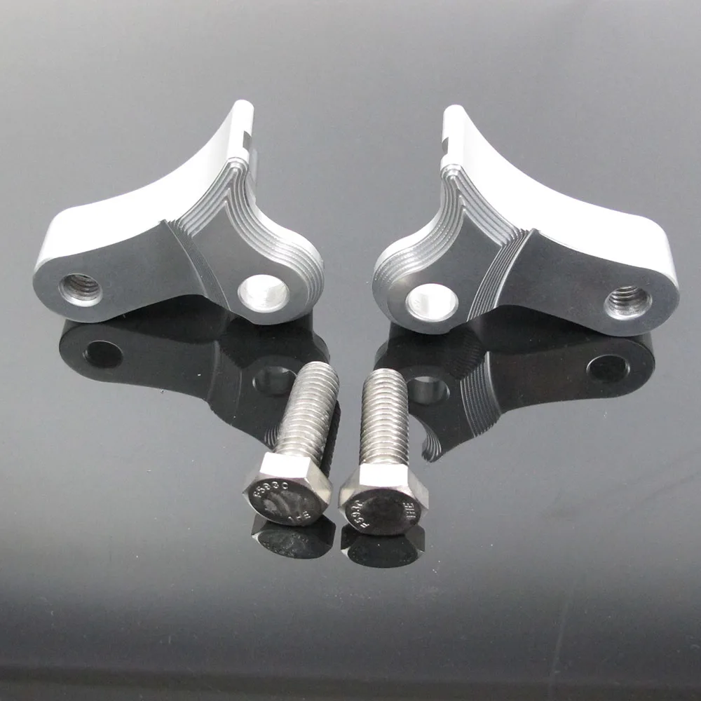 Kit de soporte de descenso de choque ajustable trasero plateado de 1,0 "para Harley Street Glide FLHX FLH 2009-2016