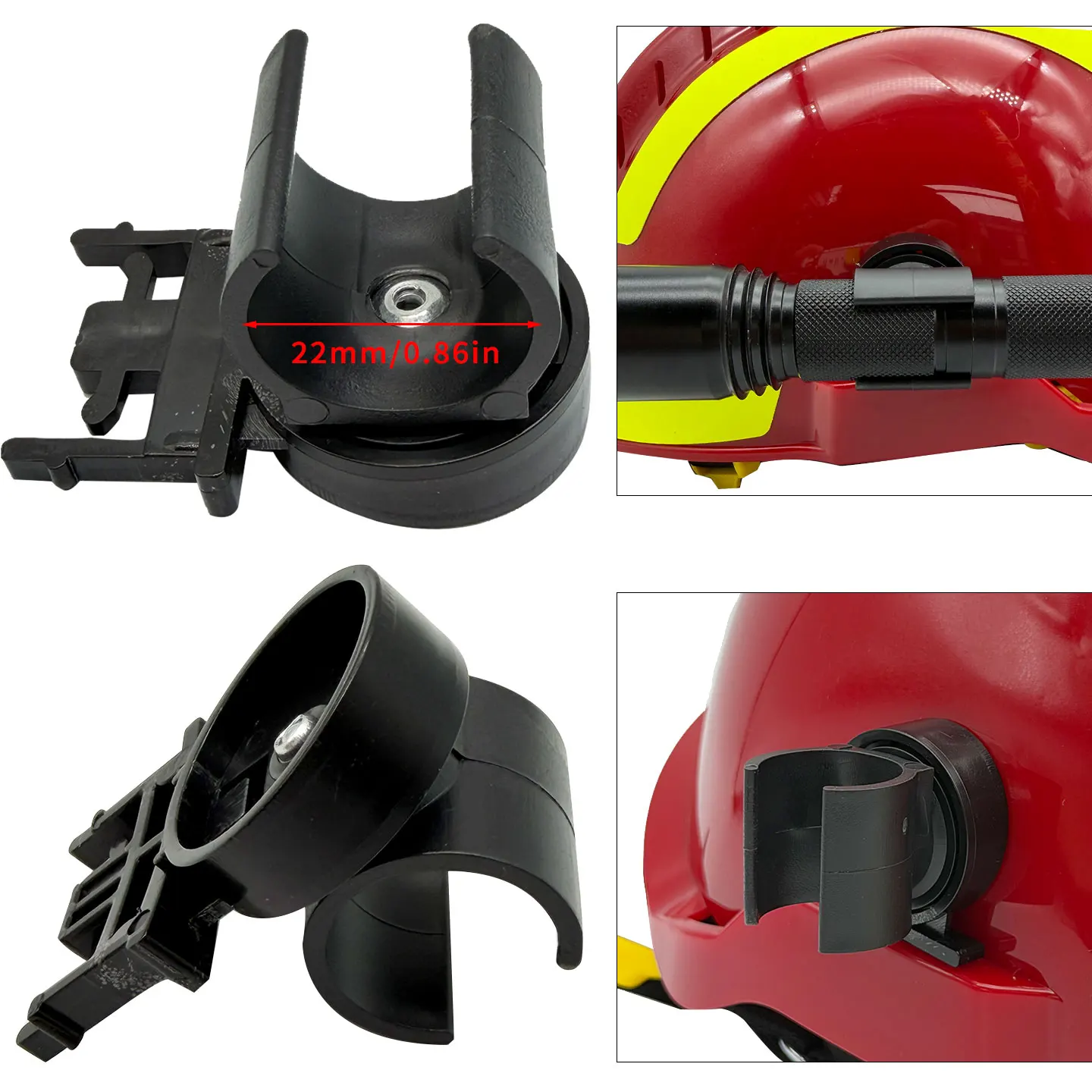 F2 Flashlight Holder Head Wear Flashlight Holder Rotatable Head-mounted Flashlight Holder