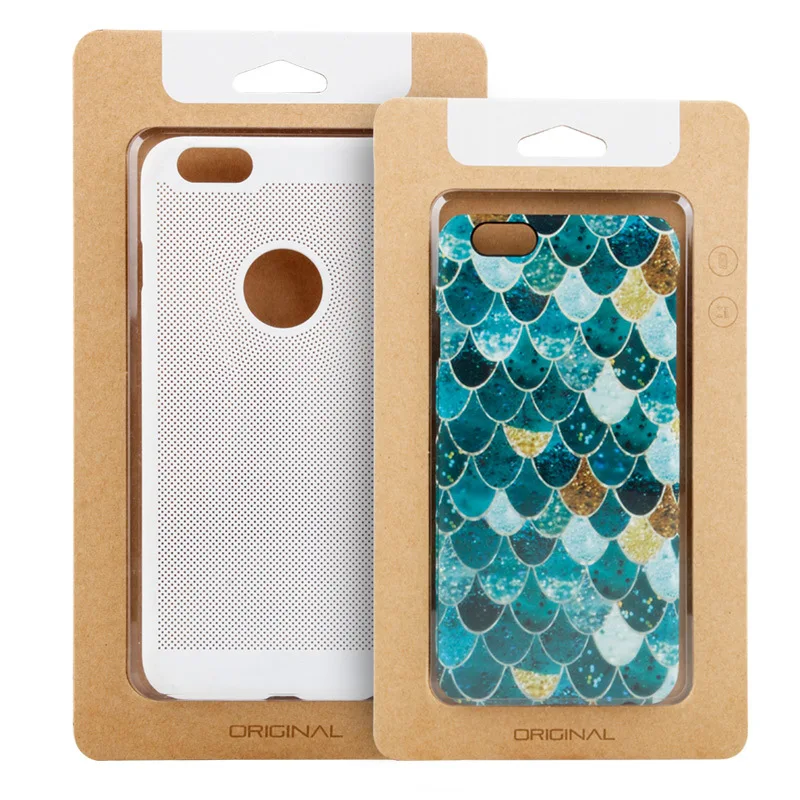 

50 шт., розничная упаковка из крафт-бумаги для iPhone 16 17 Pro Max Plus Air, тонкий чехол для мобильного телефона, универсальная упаковочная коробка a9