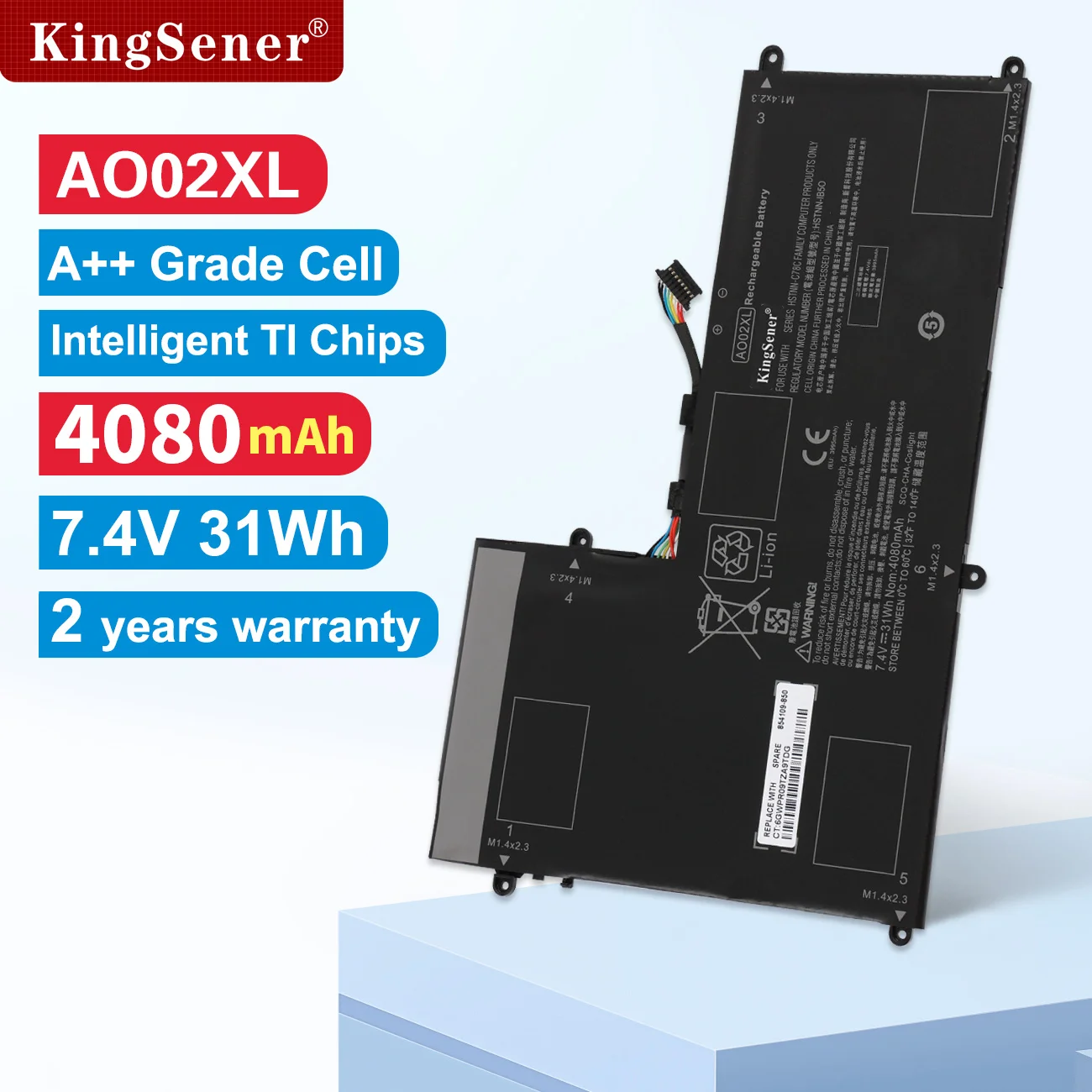 

KingSener AO02XL Battery For HP ElitePad 1000 G2 Series HSTNN-LB5O HSTNN-C78C HSTNN-IB5Q 728250-1C1 728558-005 728250-421 A002XL