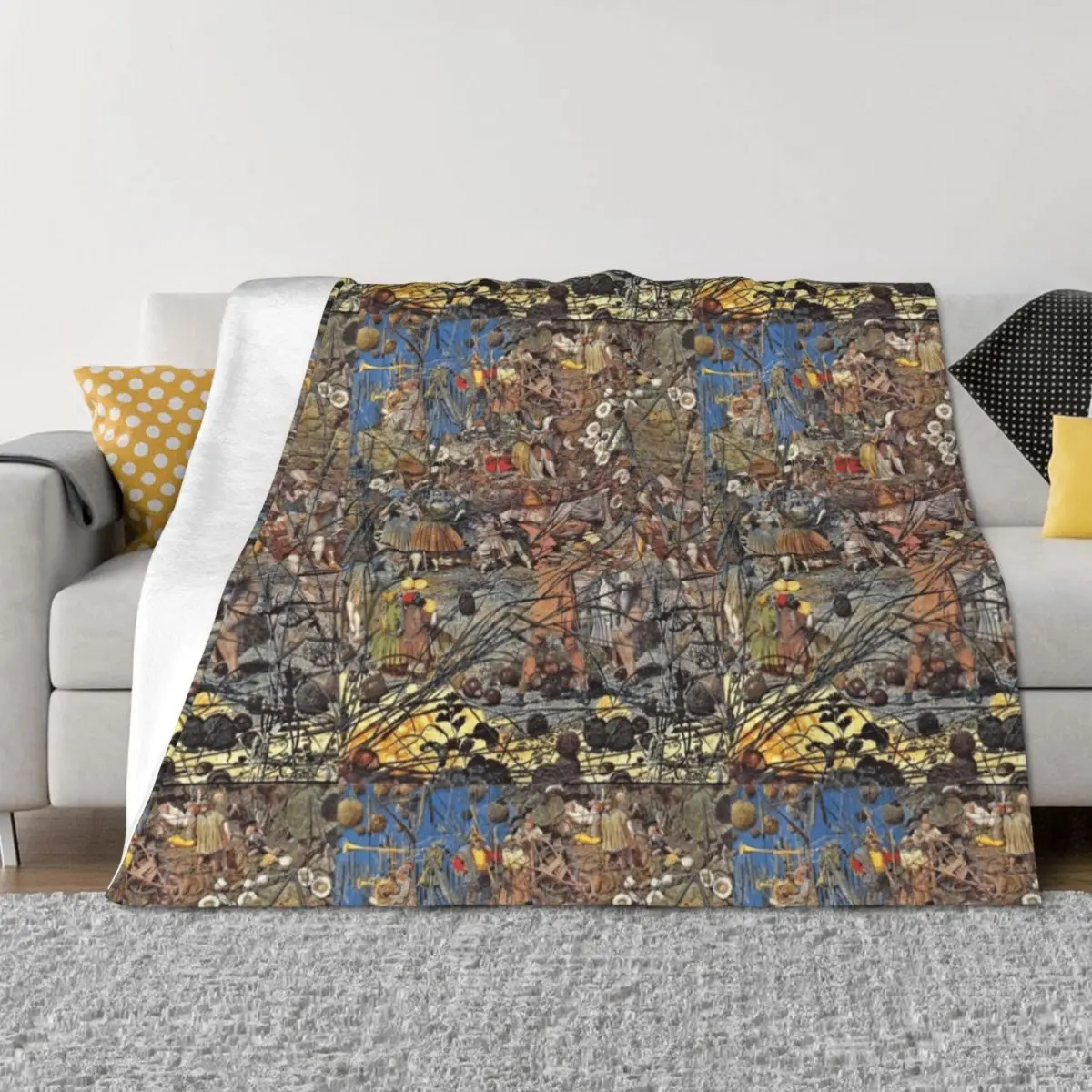 

The Fairy Feller's Master Stroke - Richard Dadd victorian classic painting Throw Blanket Kid'S Soft Plaid Furry Blankets