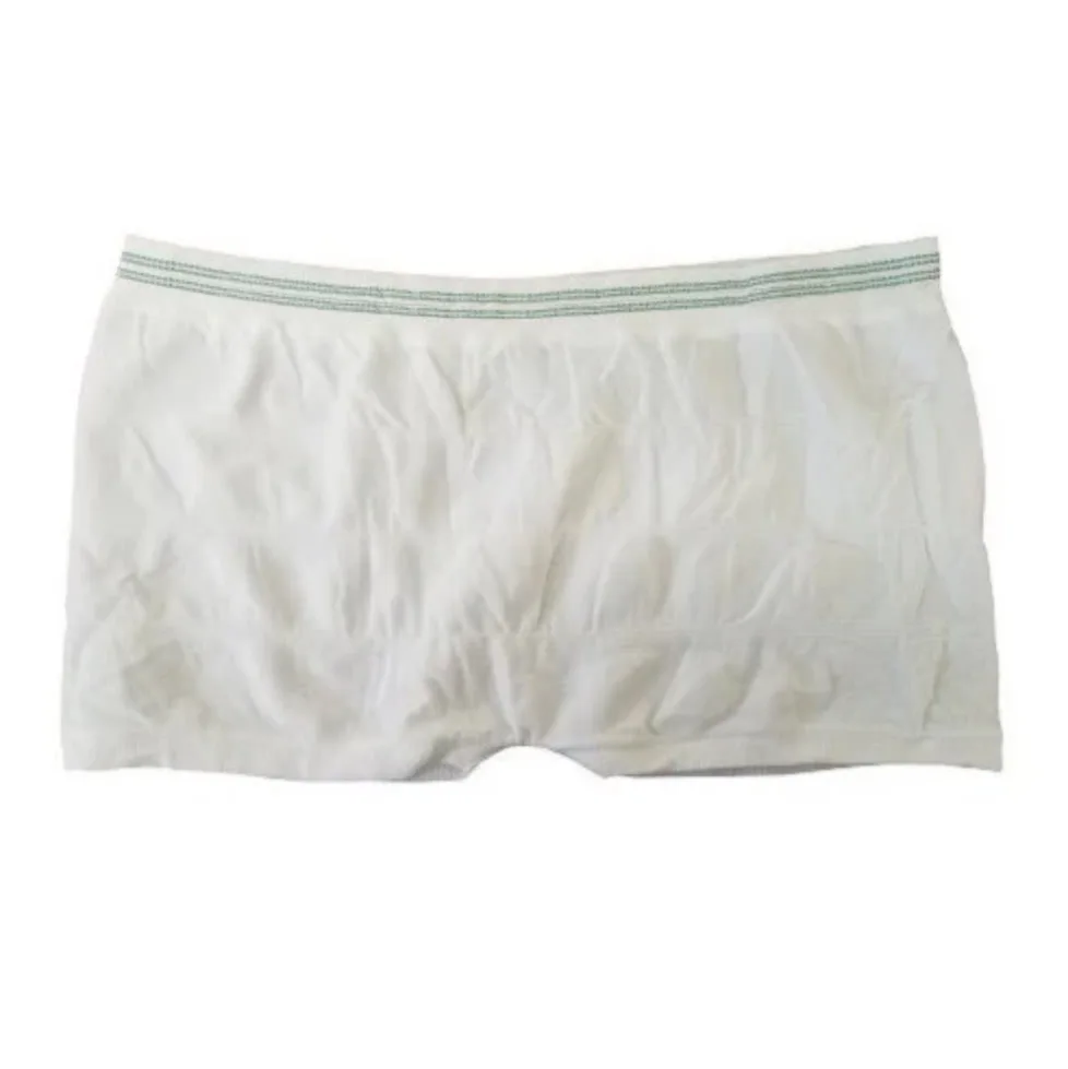 Послеродовые одноразовые сетчатые трусики для мамы, трусы для беременных, подгузники с высокой талией, эластичные хлопковые удобные менструальные штаны