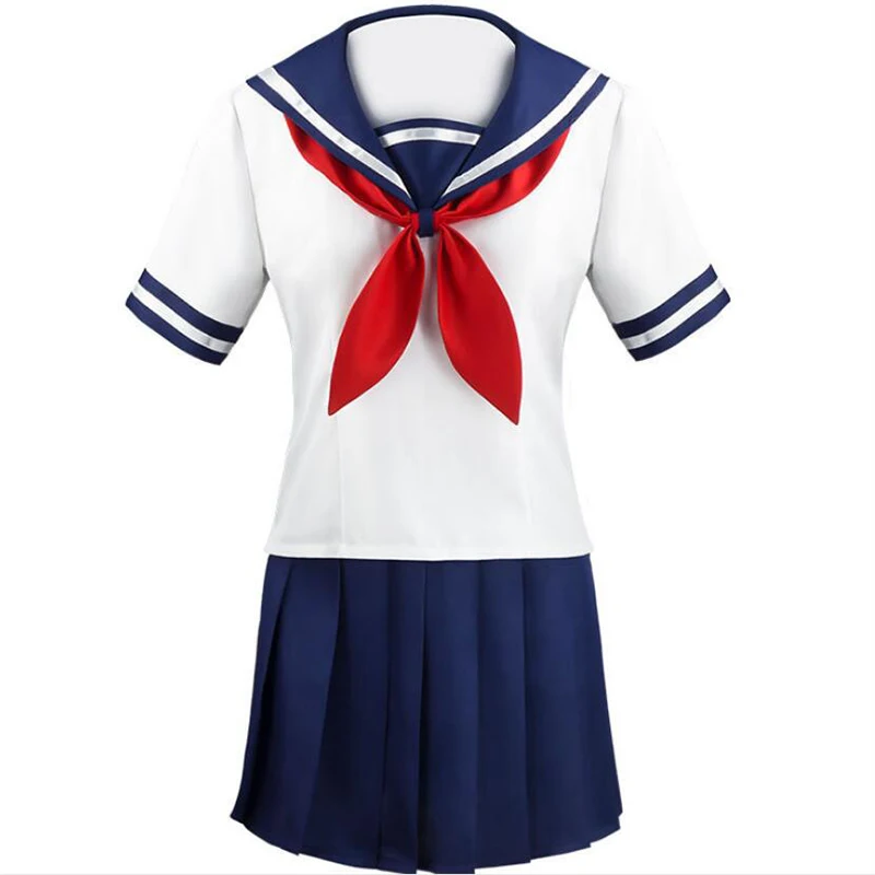 

Anime Yandere Simulator Ayano Aishi Cosplay Costumes Girls School JK Uniform Women Dresses Full Sets