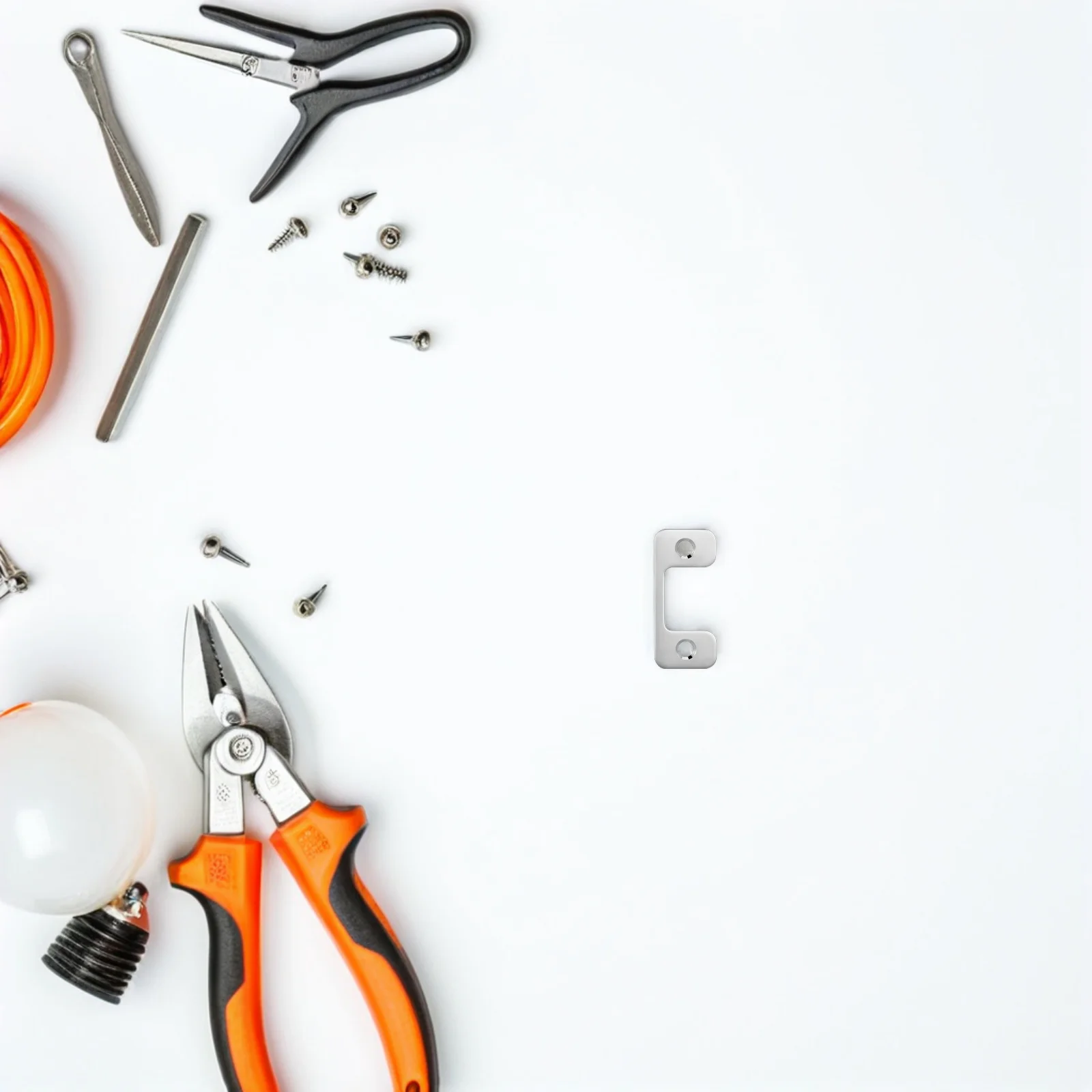 

2Pcs Stainless Steel Door Latch Filler Plate Deadbolt Strike Plate Lock Reinforcement Replacement Parts Door Latches Hardware