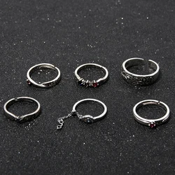 Anime Jujutsu Kaisen Ring Itadori Yuji Gojo Satoru Cosplay Adjustable Unisex Rings Jewelry Prop Accessories Gifts