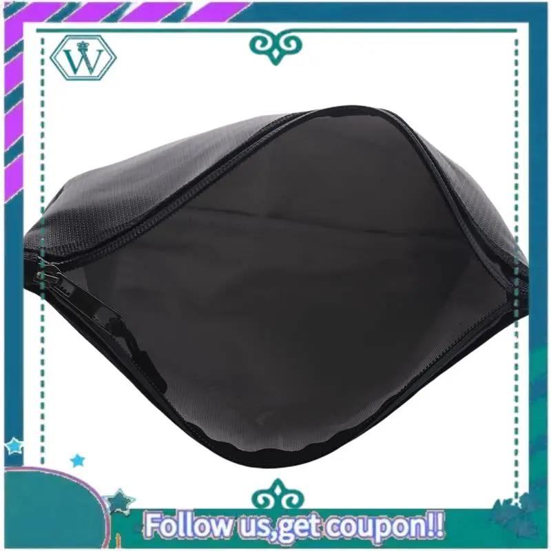 A75Q-8X Fireproof Money Safe Document Bag. NON-ITCHY Coated Fire & Water Resistant Safe Cash Bag For File Folder Holder