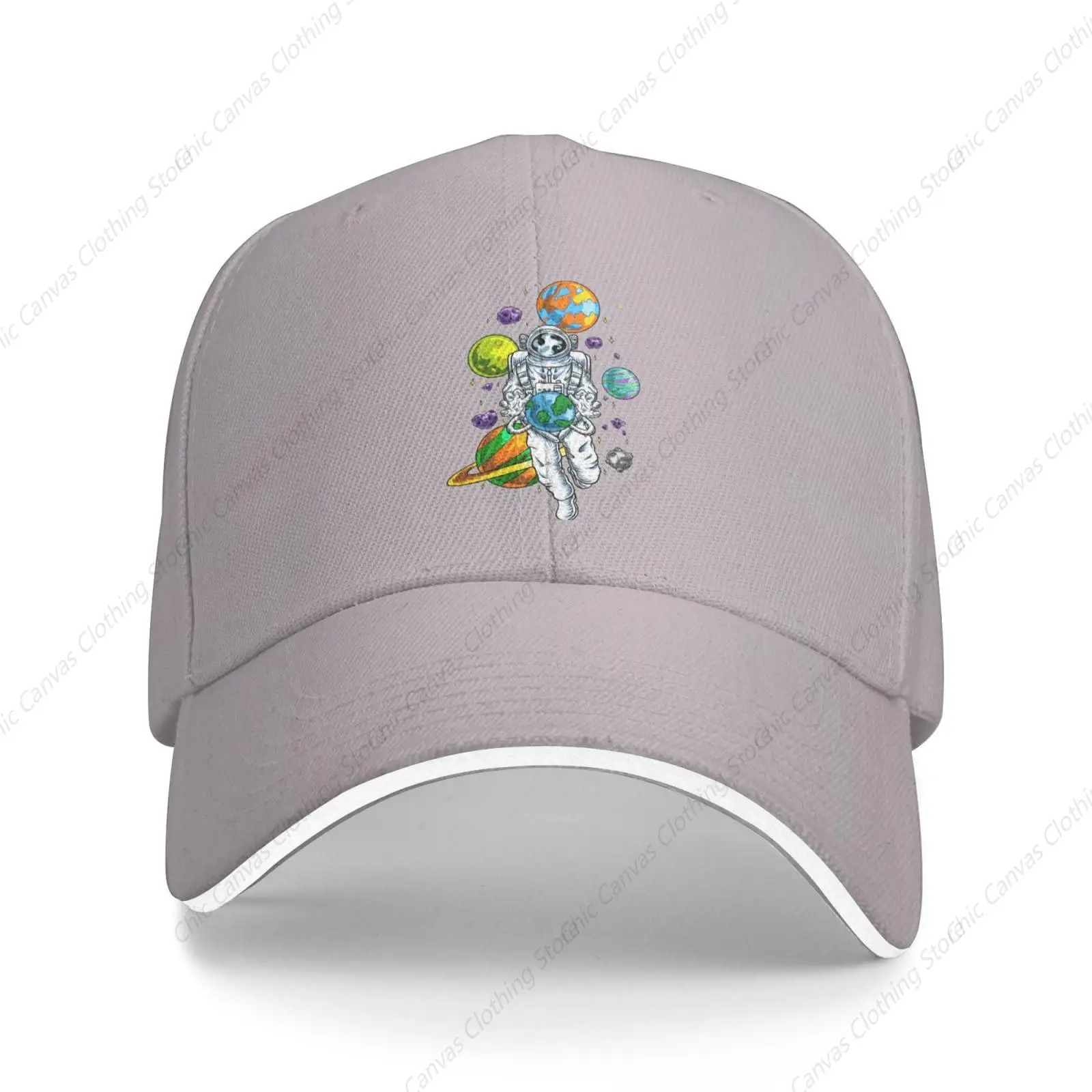 Simpatici astronauti che volano insieme al pianeta berretto da Baseball donna uomo cappello regolabile berretti da Golf papà cappello da sole cappello sportivo all'aperto