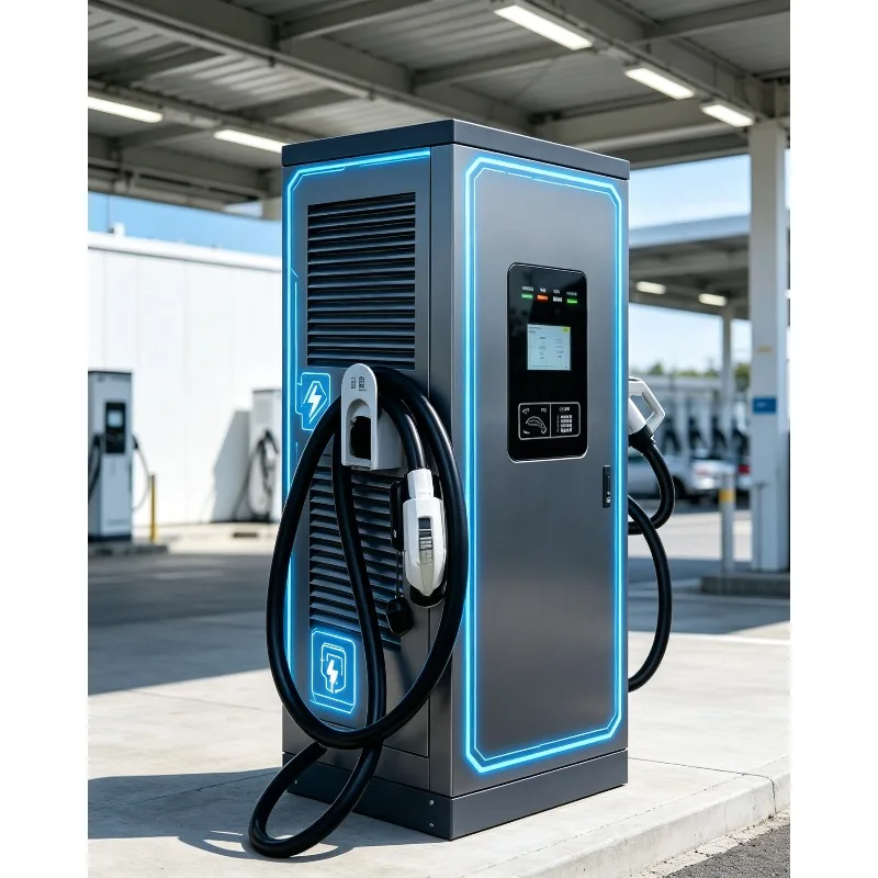 40-240kW DC Electric Vehicle Charger DC Fast Charging Station with Built-in Battery Buffer and IP67 Compatibility