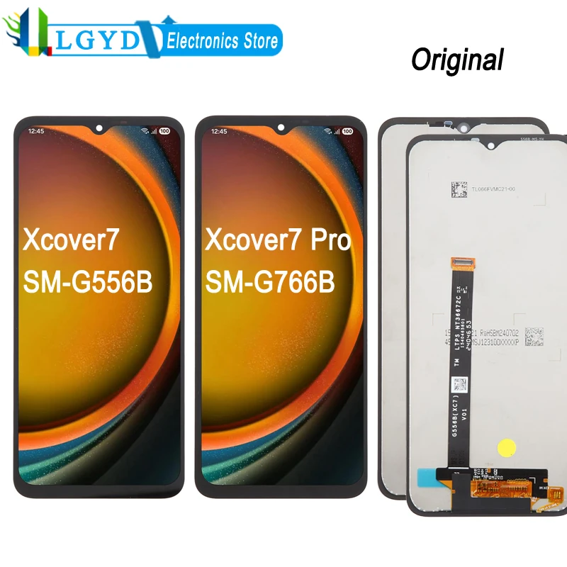 PLS LCD Screen For Samsung Galaxy Xcover7 SM-G556B / Galaxy Xcover7 Pro SM-G766B, LCD Display Touch Screen Replacement