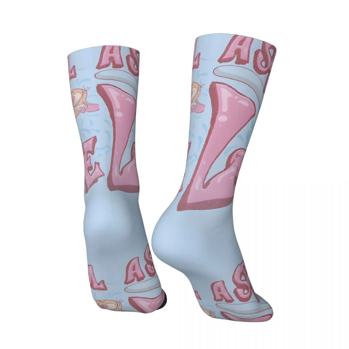 Vintage Ren And Stimpy Valentine's Men's compression Socks Unisex The Ren & Stimpy Show Harajuku Seamless Printed Novelty