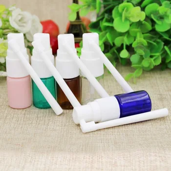 10/50/100pcs empty 5ml colorful transparent plastic nose small rotation mist spray bottles makeup DIY sub-bottling mini vials