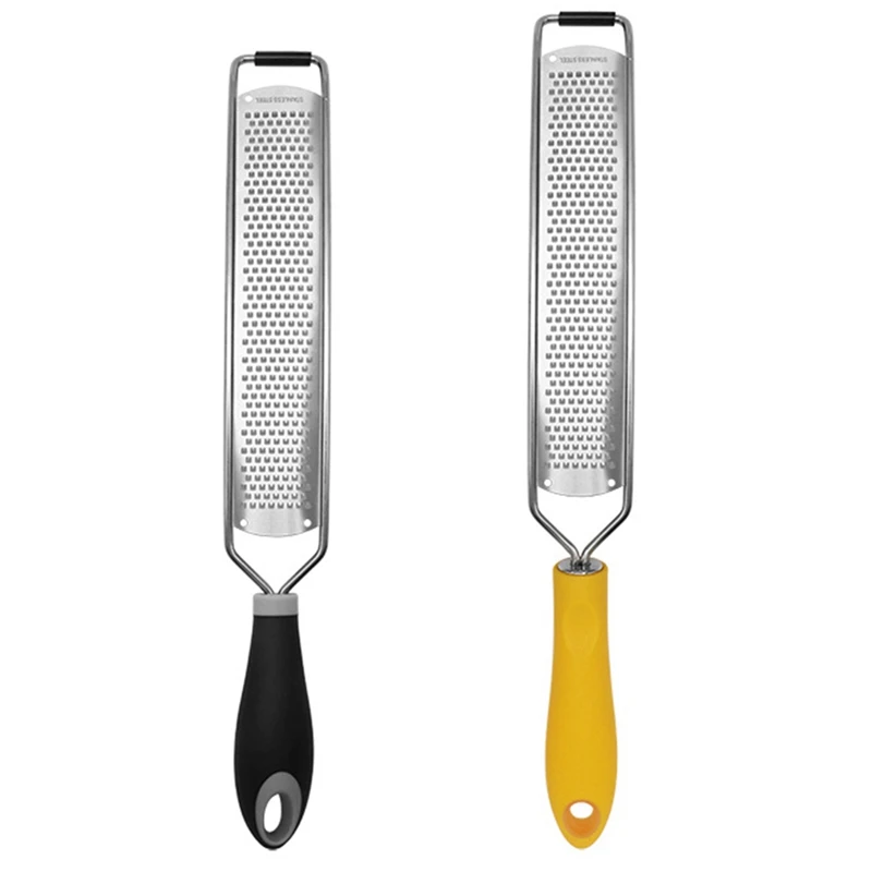 Kitchen Supplies Shredder Vegetable Grater Stainless Steel Cheese Grater Lemon Grater Chocolate Grater-2Pcs