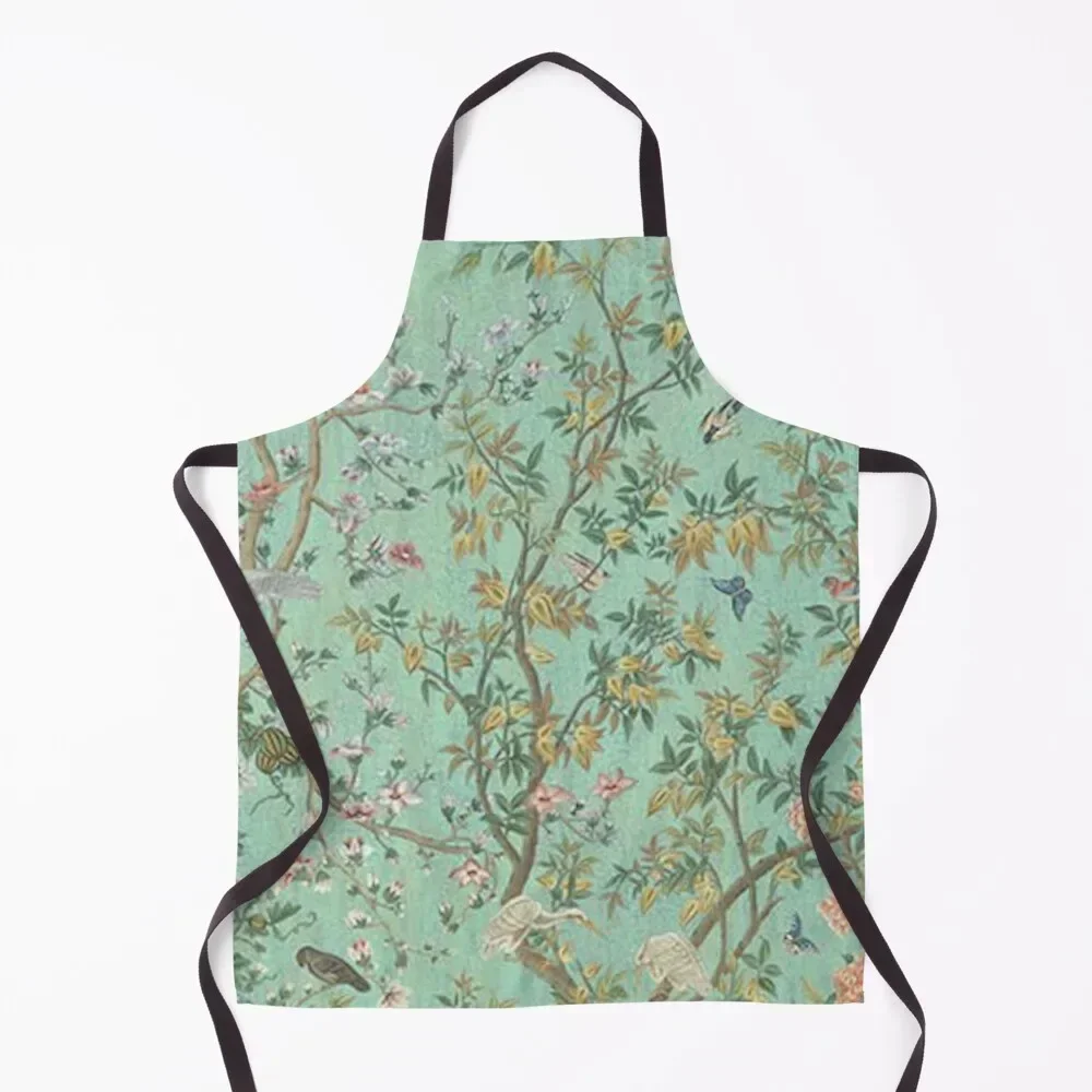 

Chinoiserie Wall Mural Peaceful Day Apron household woman women's work Chef Accessories christmas kitchen Apron