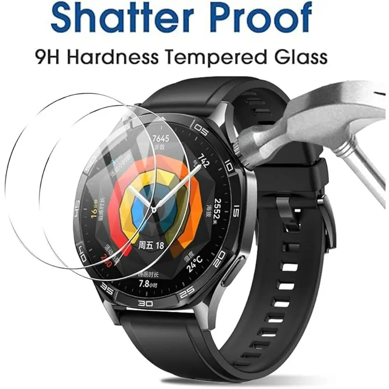 For Huawei Watch GT 5 4 Pro GT3 GT2 Screen Protector Hardness HD Clear Full Cover Anti Scratch Tempered Glass Film for GT Runner