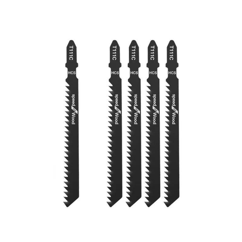 BHBL 5Pcs/Lot Jigsaw Saw Blade Set T111C 100mm for Aluminium Alloy, Plastic Cutting Fit for for Professionals or DIYers