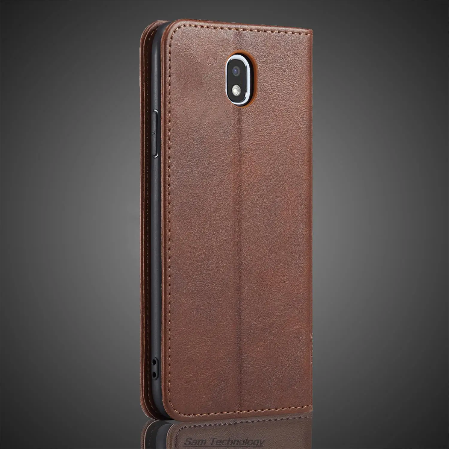 Magnetic attraction Leather Case for Samsung Galaxy J7 2017 J730F J730 Holster Flip Cover Case Wallet Phone Bags Fundas Coque view 4