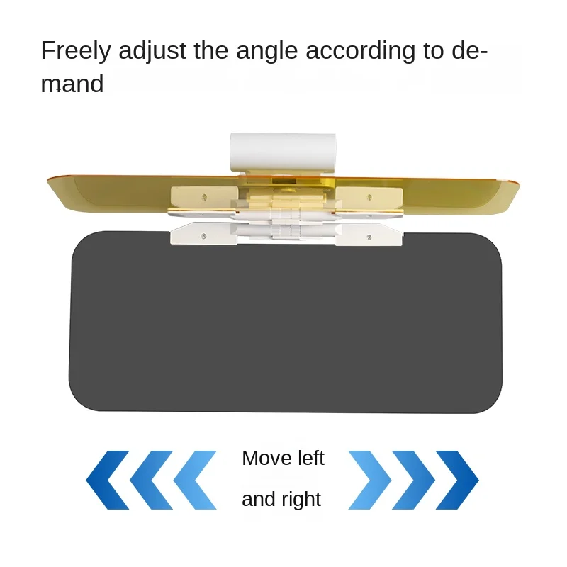 سيارة الشمس قناع HD عرض ليلا ونهارا مكافحة أشعة الشمس المبهر مرآة يوم الأشعة فوق البنفسجية 2 في 1 الشمس قناع كليب على موسع للتدوير الملحقات