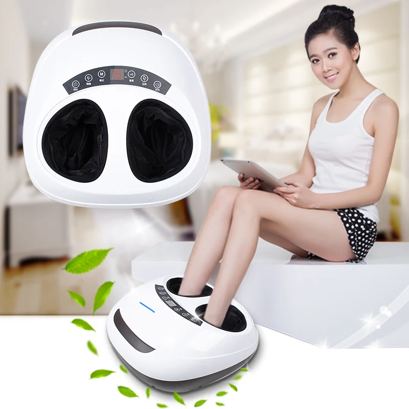 Jinkairui Electric Foot Massage Machine With Heating Kneading Scrapping 4D Full Air Compress Best Gift Whole Family Use EU Plug