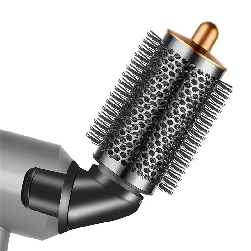ABDJ-다이슨 초음속 헤어 드라이어용 대형 원형 볼류마이징 브러시 부착물 및 어댑터, 볼륨마이징 헤어용 360 회전 가능