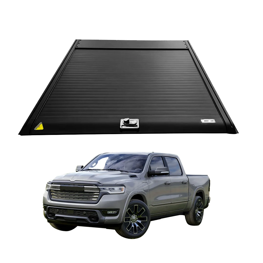 

Retractable Aluminum Tonneau Cover Pickup Truck Bed Cover for Ram 1500 Pickup Truck with Password Locks