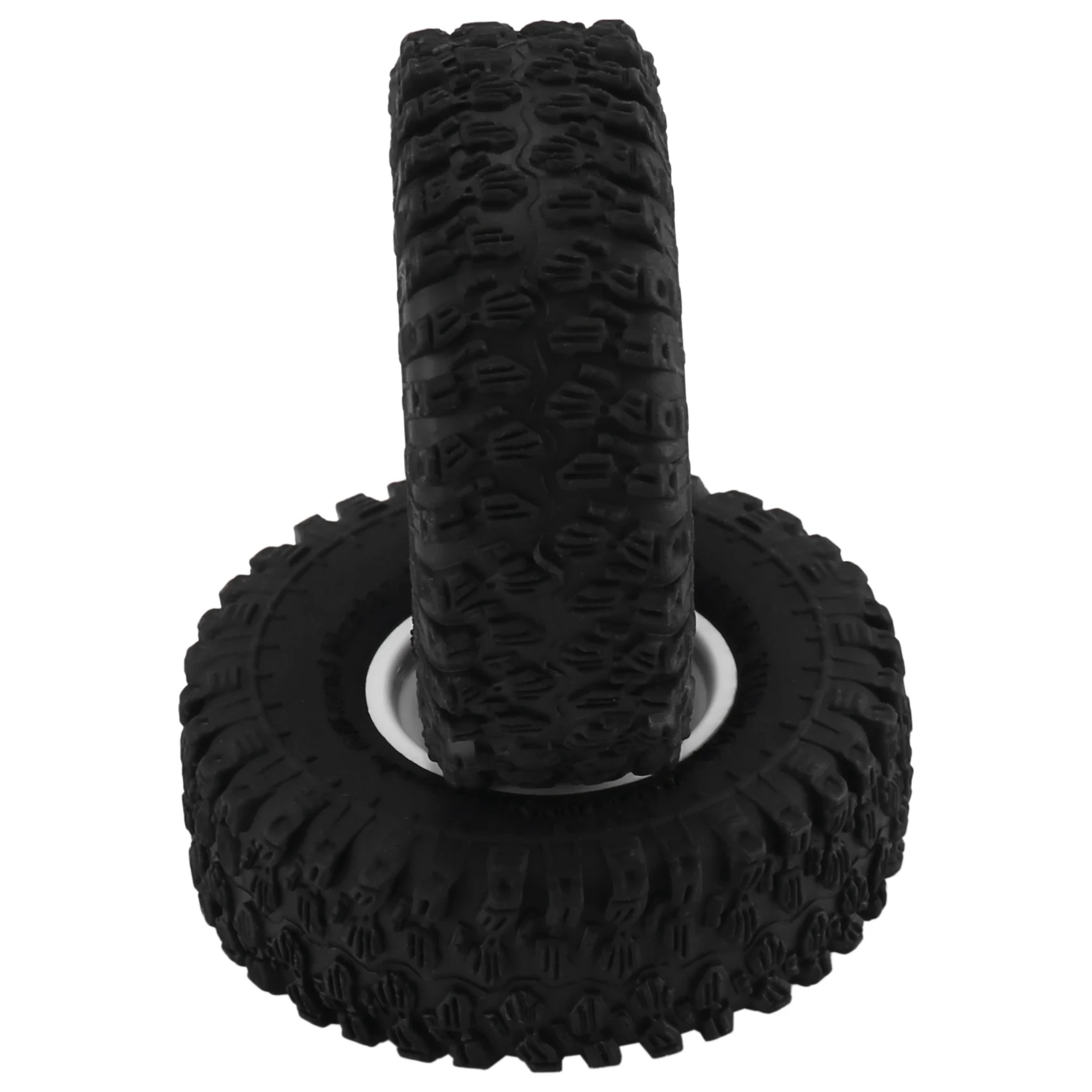 4pcs Metal 1.0" Beadlock Deep Dish Wheel Tire Set For 1/18 1/24 RC Crawler Car Axial SCX24 AX24 TRX4M FMS FCX24 Upgrade Parts
