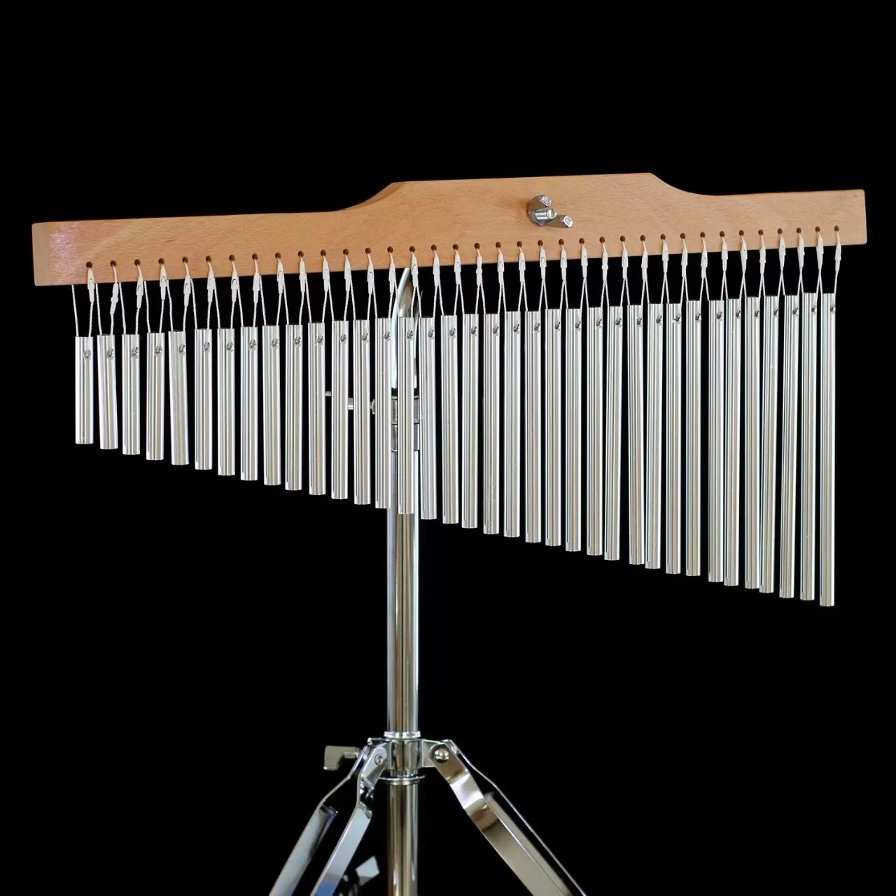 36 Sets of Silver Wind Chime with Bracket the Percussion Instruments Have a Pleasant Sound