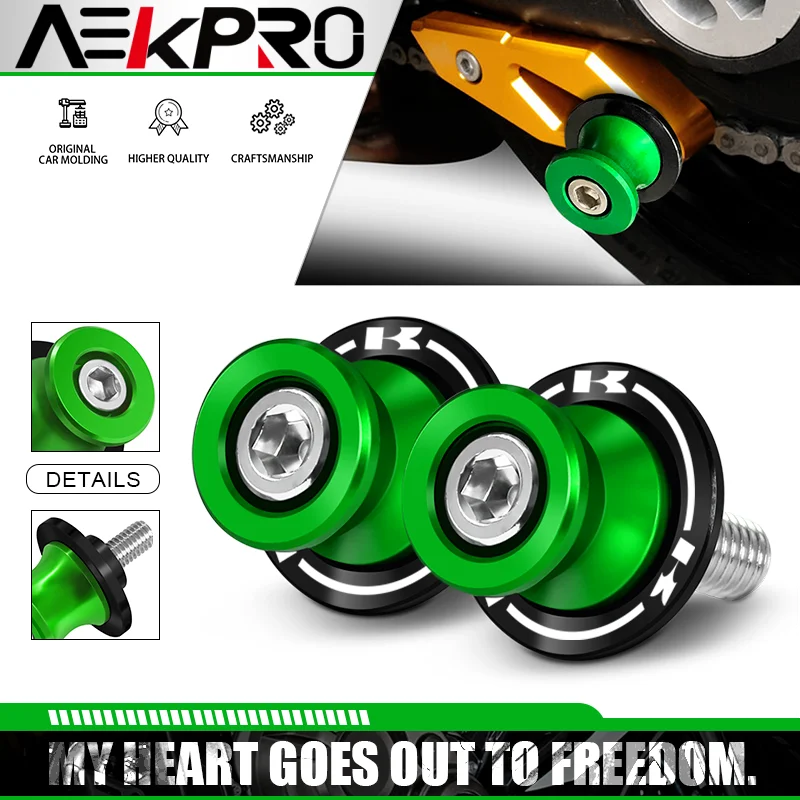 M8 Motorrad-Schwingenspulen-Slider-Ständerschraube für Z1000 900/RS 650/RS 800 400 500 NINJA650 1000 400 500 ZX6R 10R 25R VERSYS