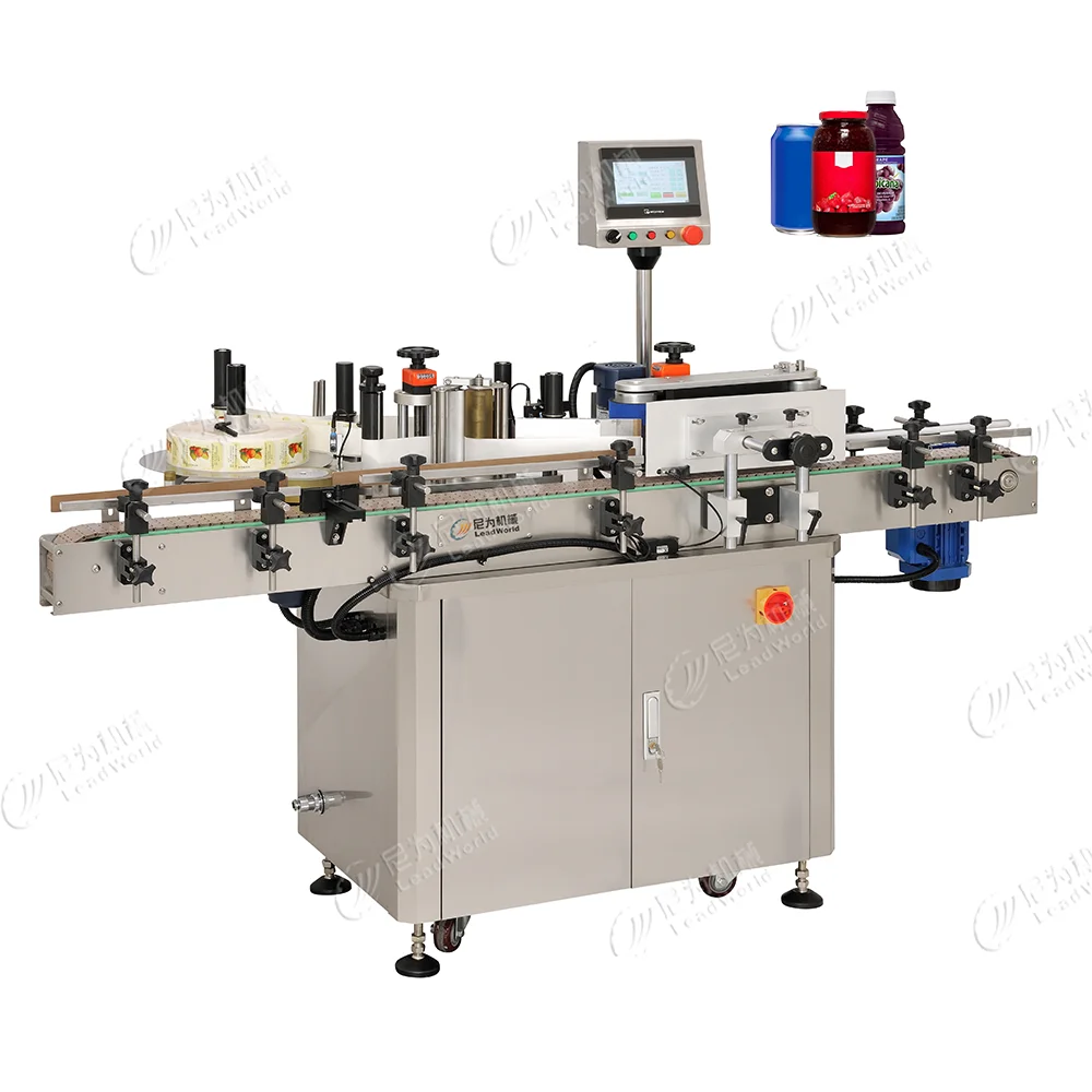 Automatic Angular Sticker Labeling Machine Paste Round Bottle Labeling Machine