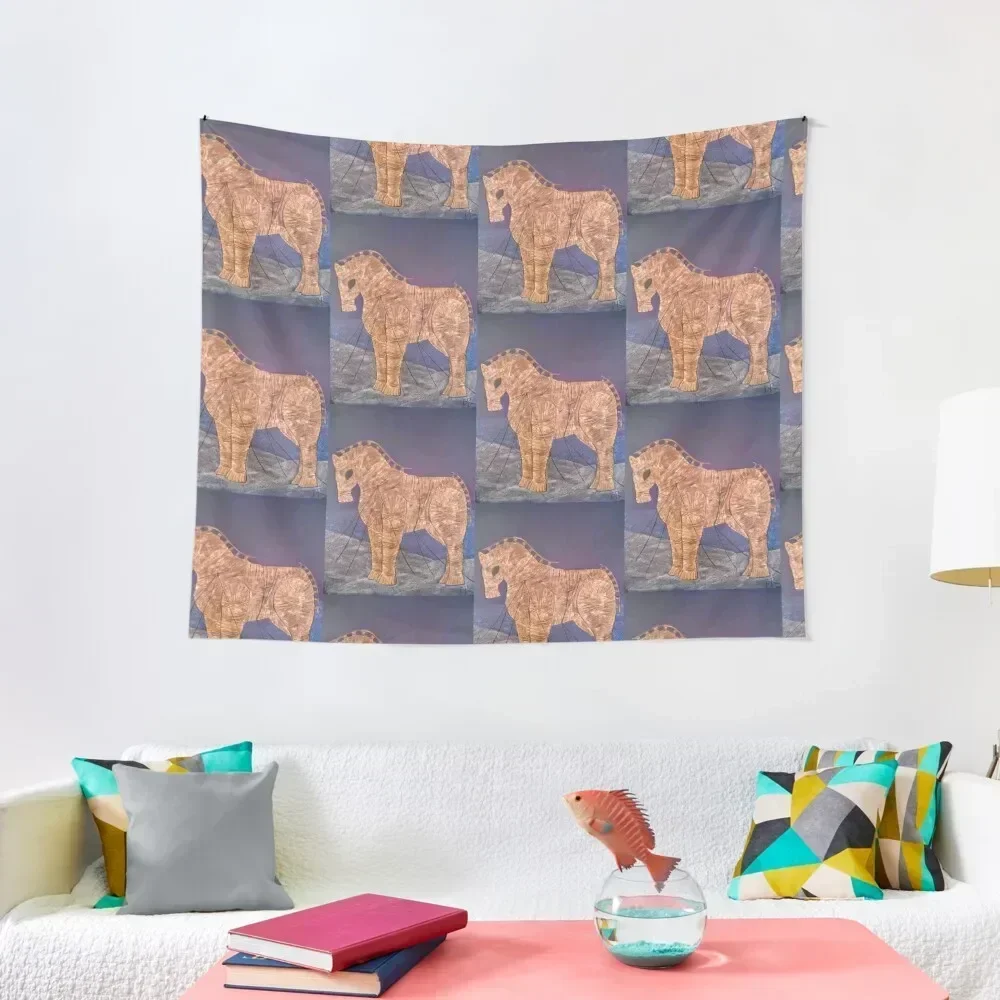 

The Trojan Horse Tapestry Kawaii Room Decor Aesthetic Room Decoration Tapestry